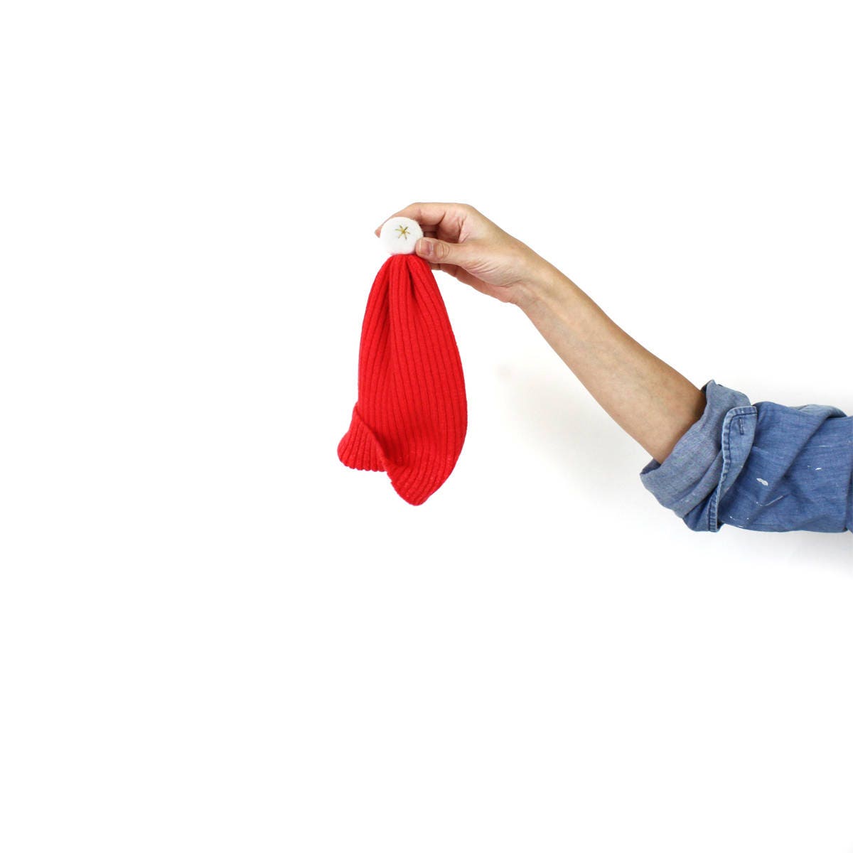 Knit Santa Hat - baby, kids - Lambswool Christmas Hat