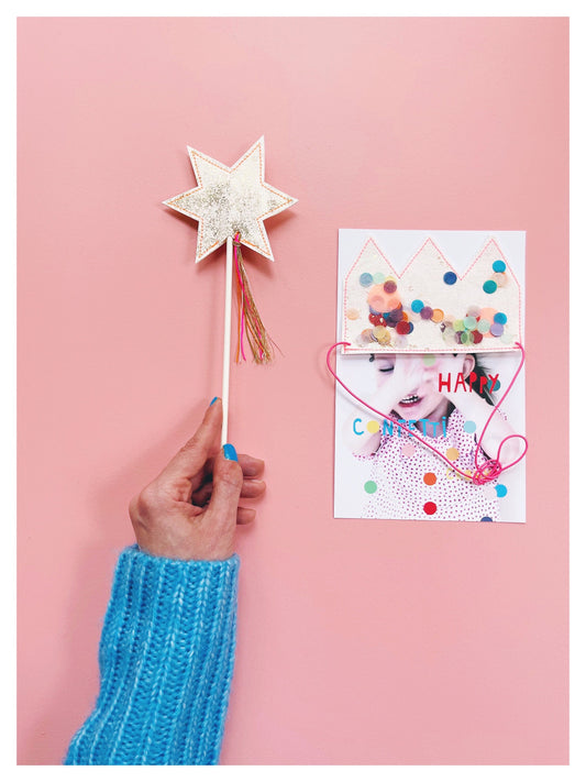 Magic Wand for Kids - Sparkly Princess Fairy Wand