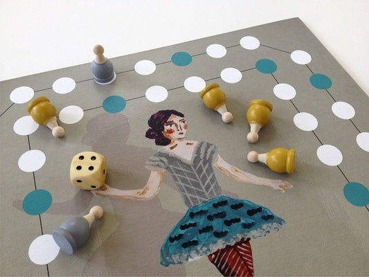 Horse Race Board Game: Handmade Wooden Board Game