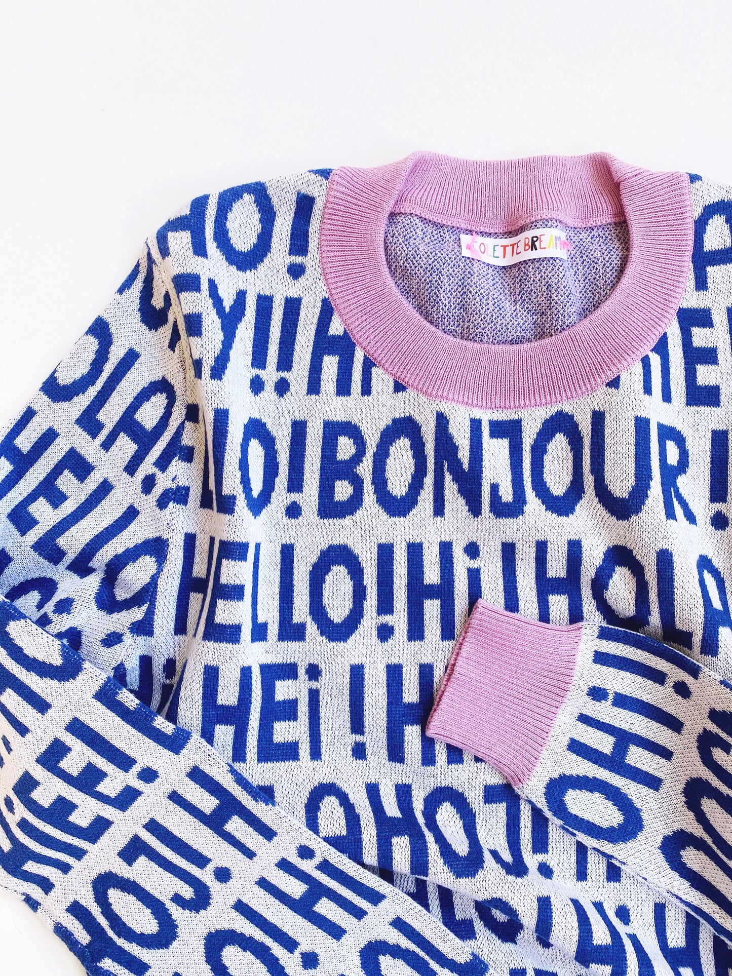 Greetings knit Sweater