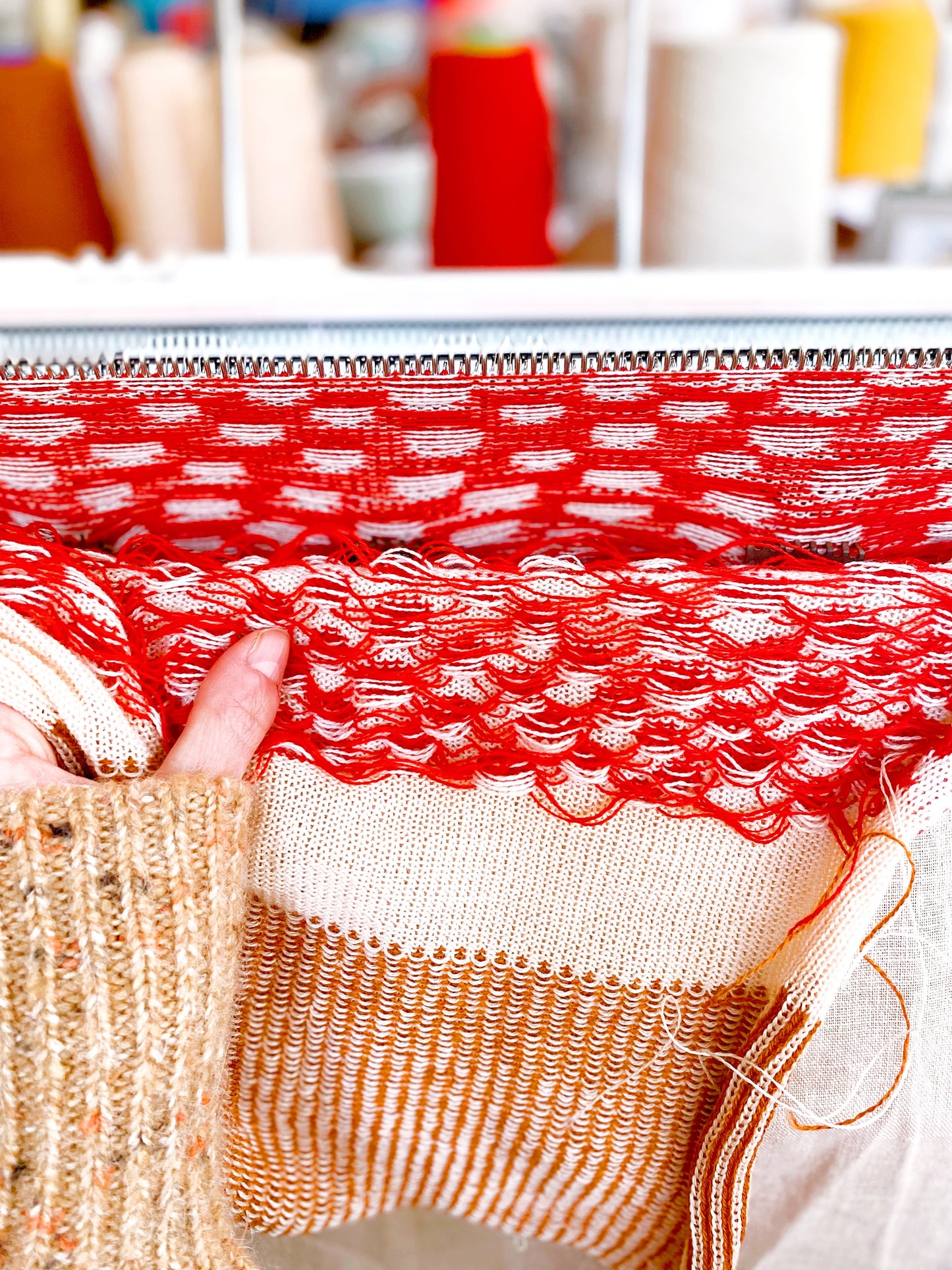 Mushroom knit Pillow, Bella - Lambswool