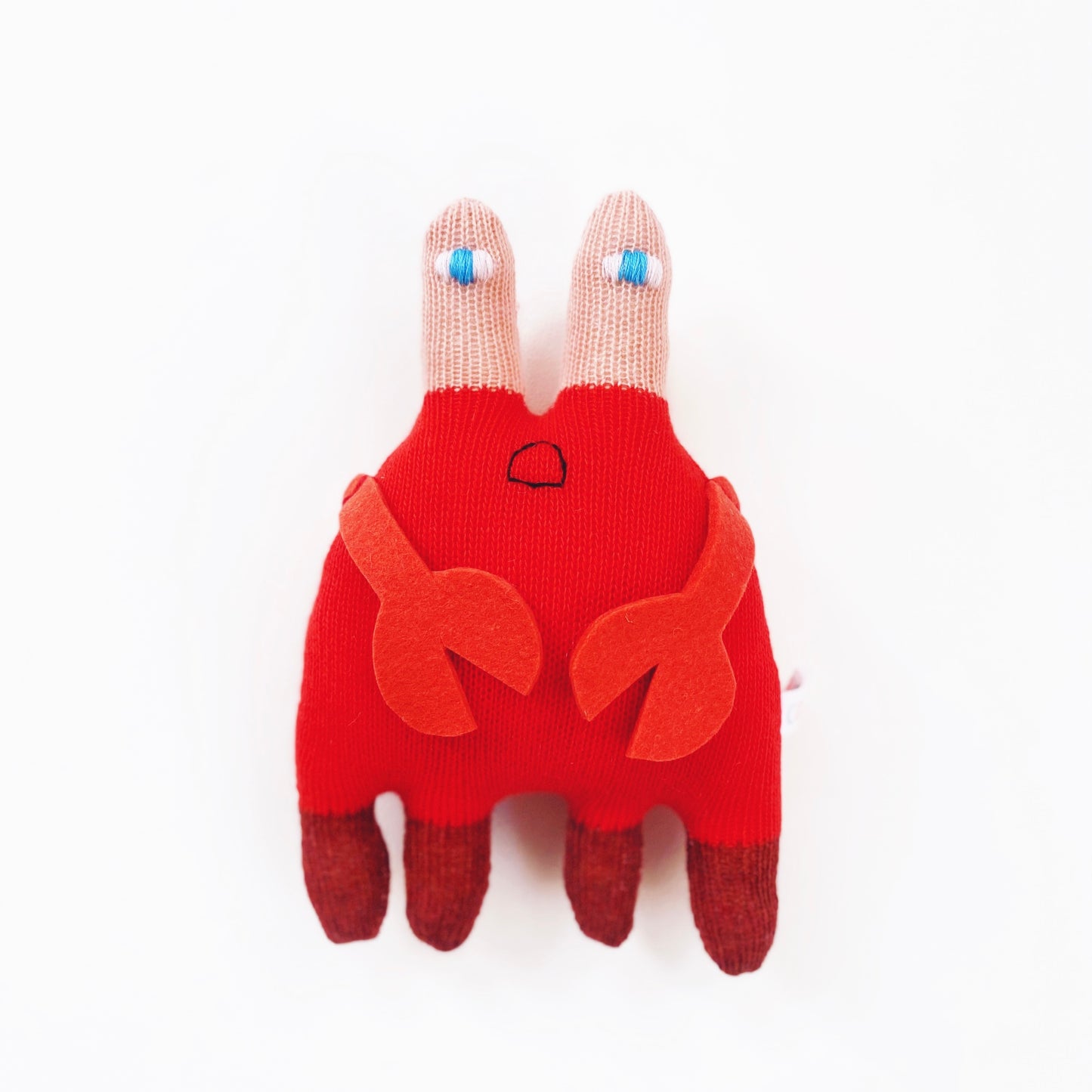 Clawrence the Crab - Merino knit Plush Toy