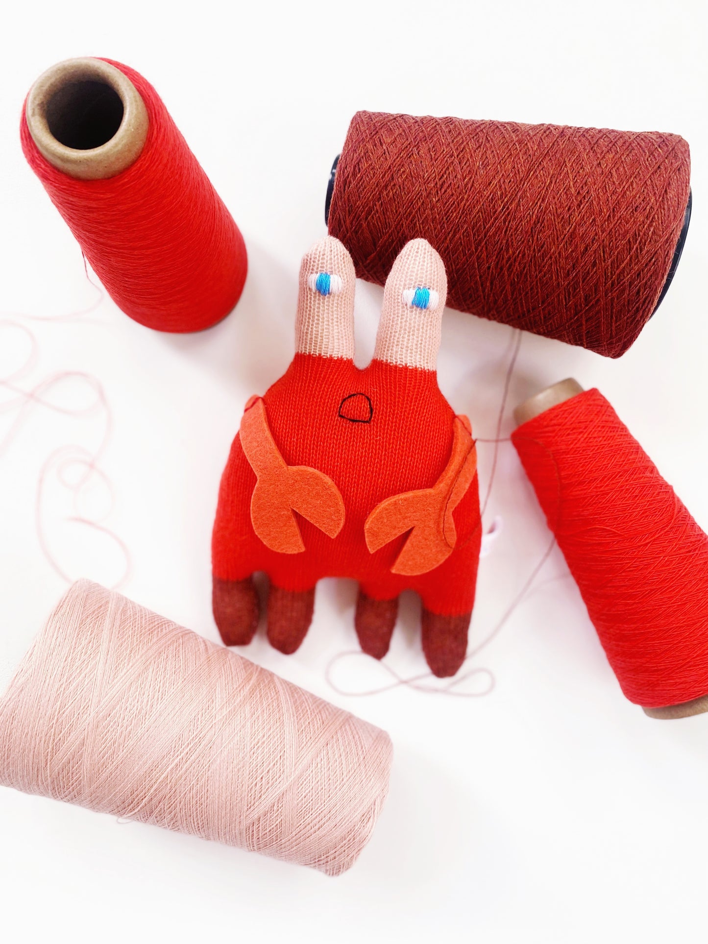 Clawrence the Crab - Merino knit Plush Toy