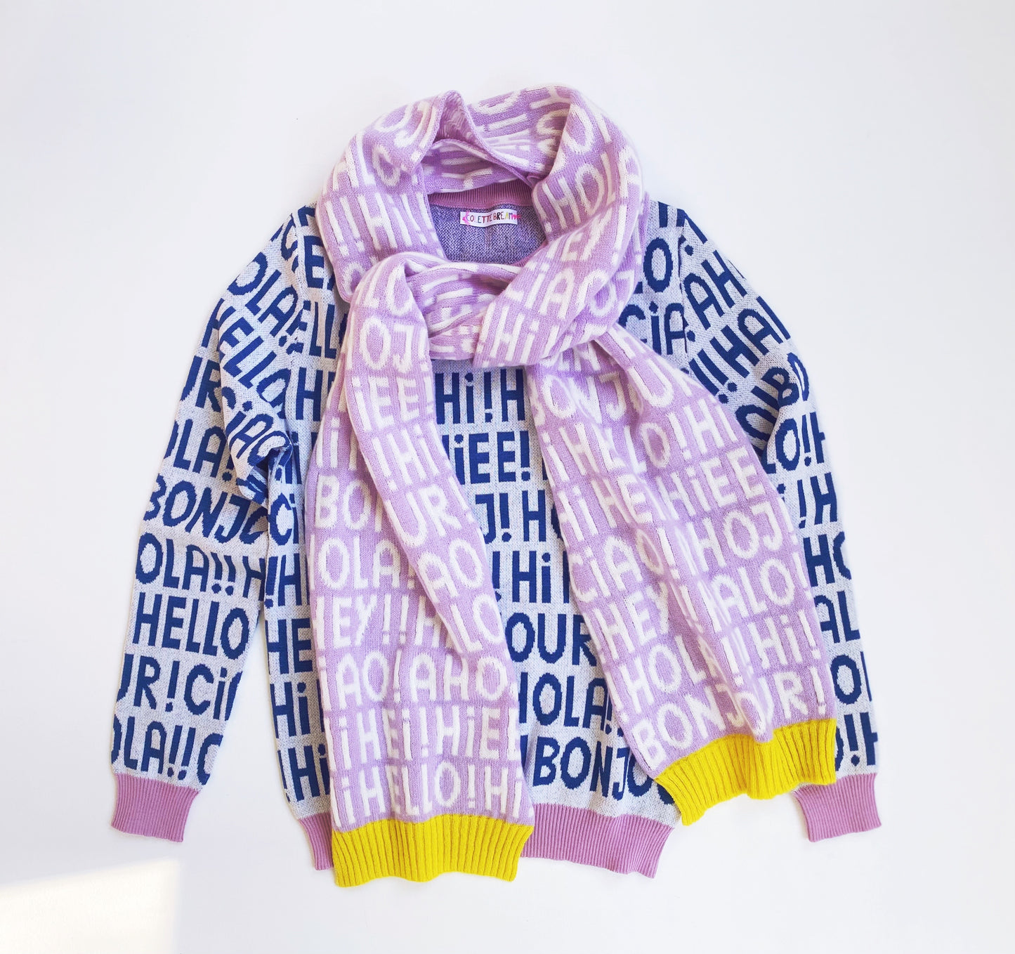 Greetings knit Sweater