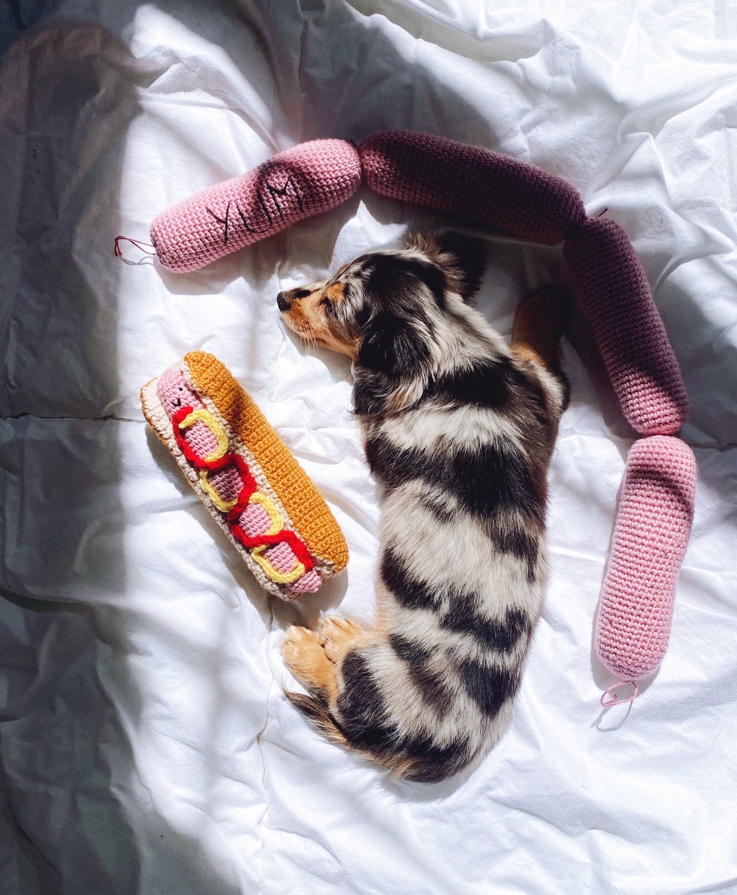 Crochet Dog Toys - Merino wool